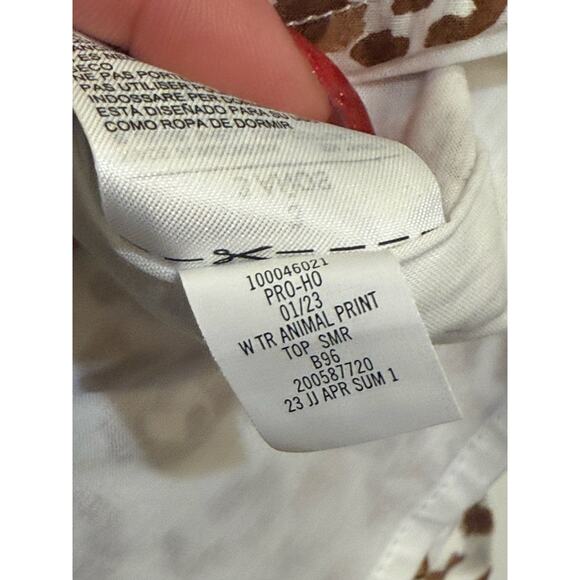 NWT Janie and Jack 3T Girls Leopard Print One Shoulder Ruffle Top 100% Cotton - Picture 4 of 7